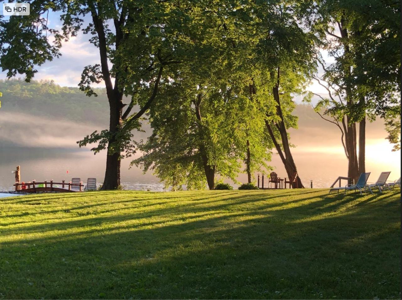 The Elms Waterfront Cottages Lake Luzerne Exteriér fotografie